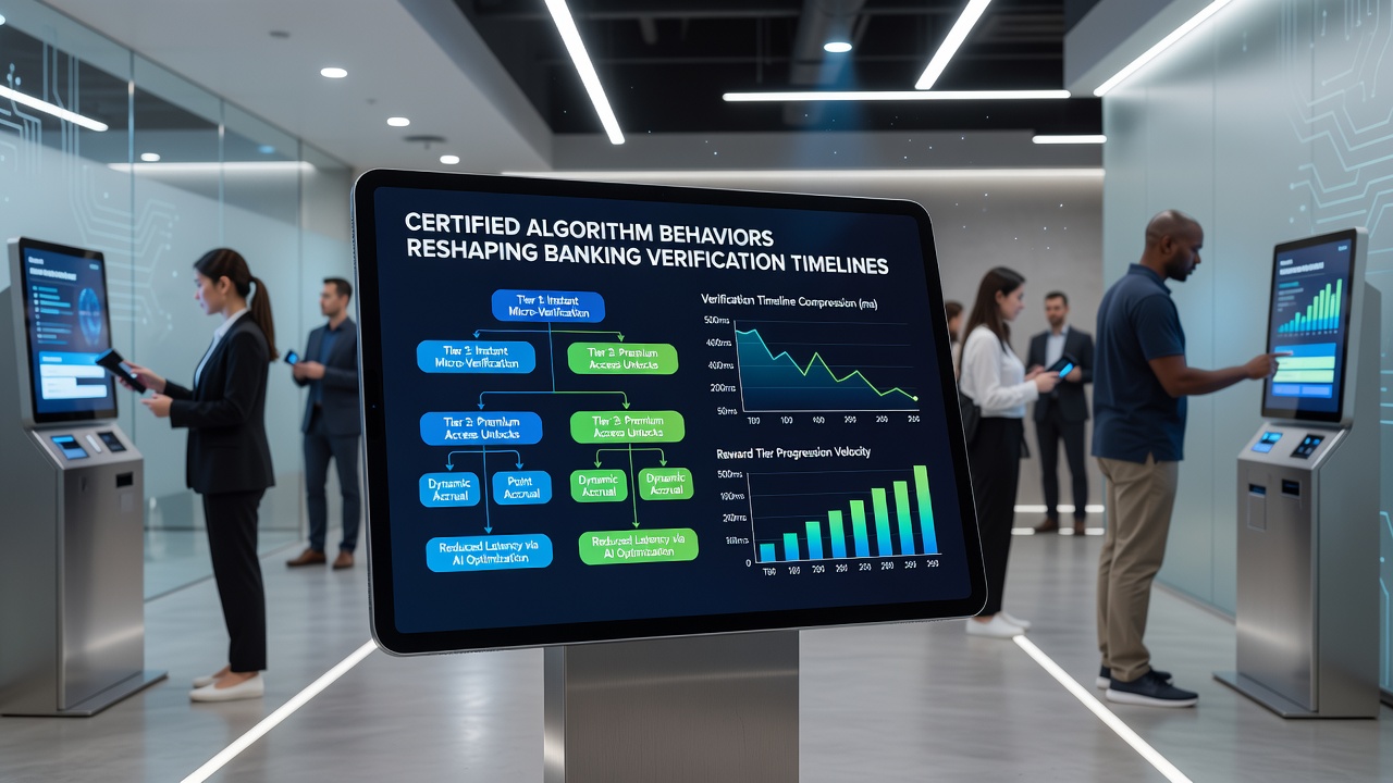Certified algorithms analyzing banking data flows on tablet interfaces in entertainment venue systems