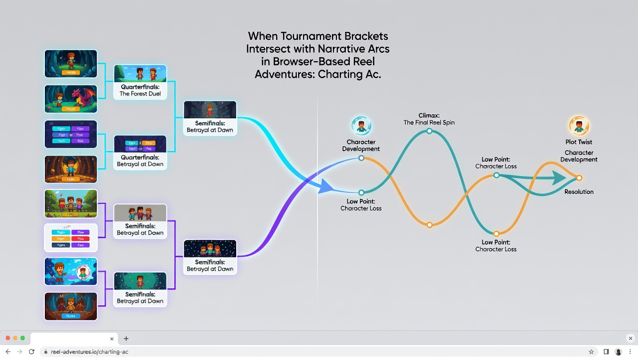 Global digital network connections displayed through bracket progression maps